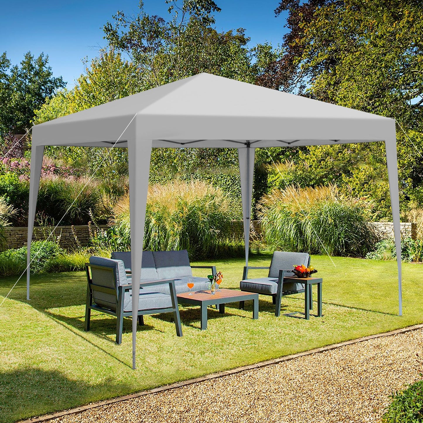 Outdoor 10x 10Ft Pop Up Gazebo Canopy Tent with Removable Sidewalls