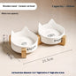 2-in-1 Cat Food Bowl Pet Water Bowl Anti-tumble