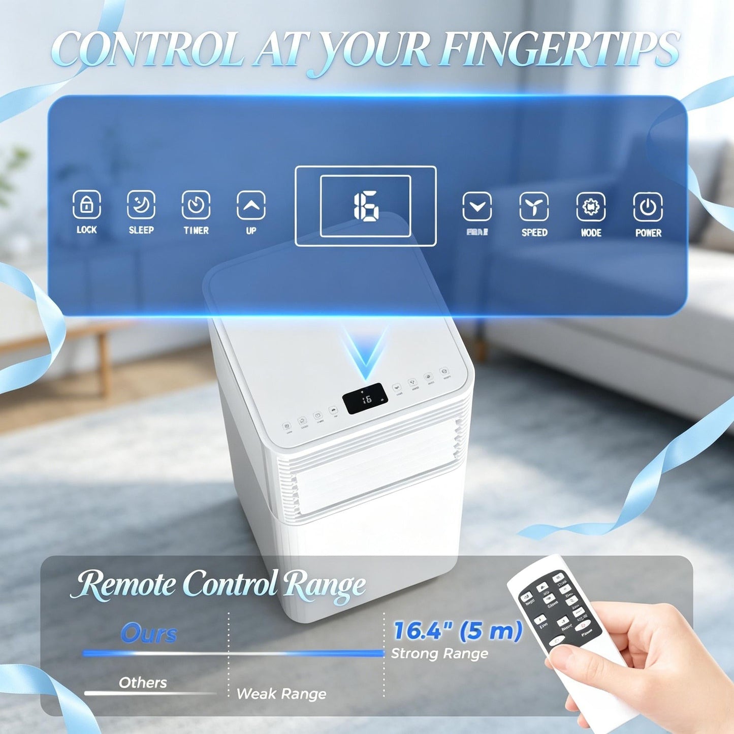 Home Air Conditioner, Mobile Air Conditioner for Cooling and Dehumidifying