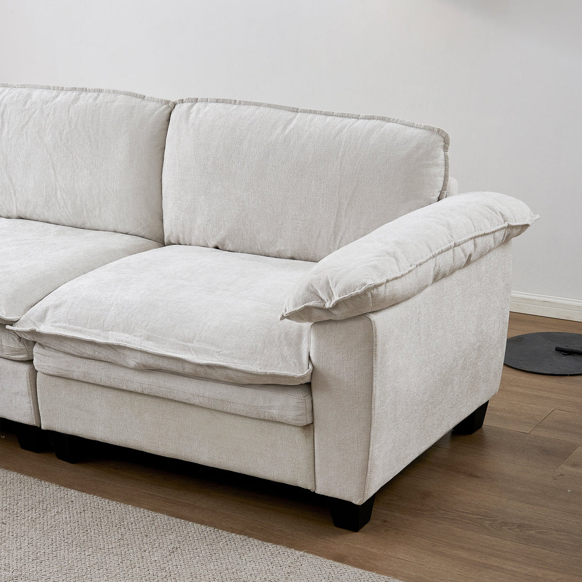 Luxury Chenille Upholstered Loveseat Couch