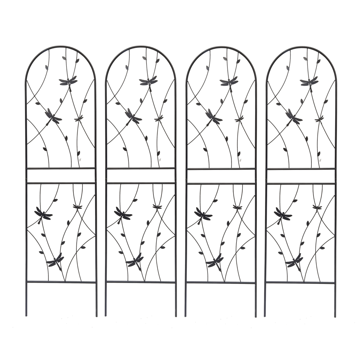 4 Pack Metal Garden Trellis for Climbing Plants