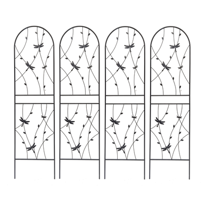 4 Pack Metal Garden Trellis for Climbing Plants