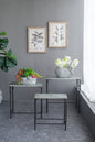 Set of 3 Gilbert Nesting Tables Metal Plant Stand