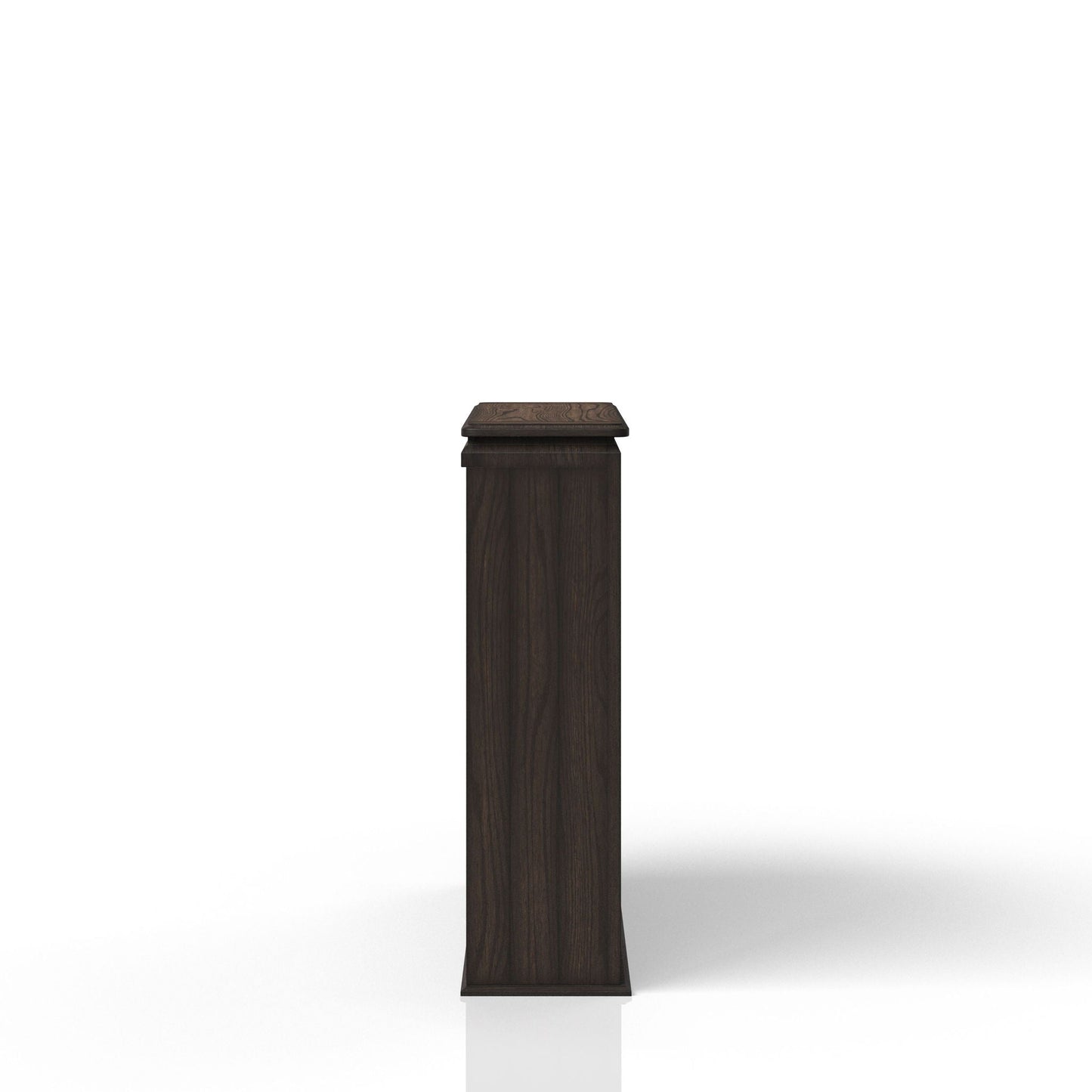 2 Shelf Bookcase Hutch - Chocolate