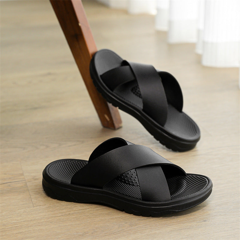 Lazy Slippers Beach Sandals Minimalist Open-toe Mens Slides