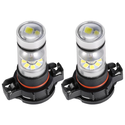 2PCS 1100LM 100W 5202 H16 LED Fog DRL Light Bulb IP68 Waterproof 20 2835 LEDs 360¡ Beam Angle 6000K White