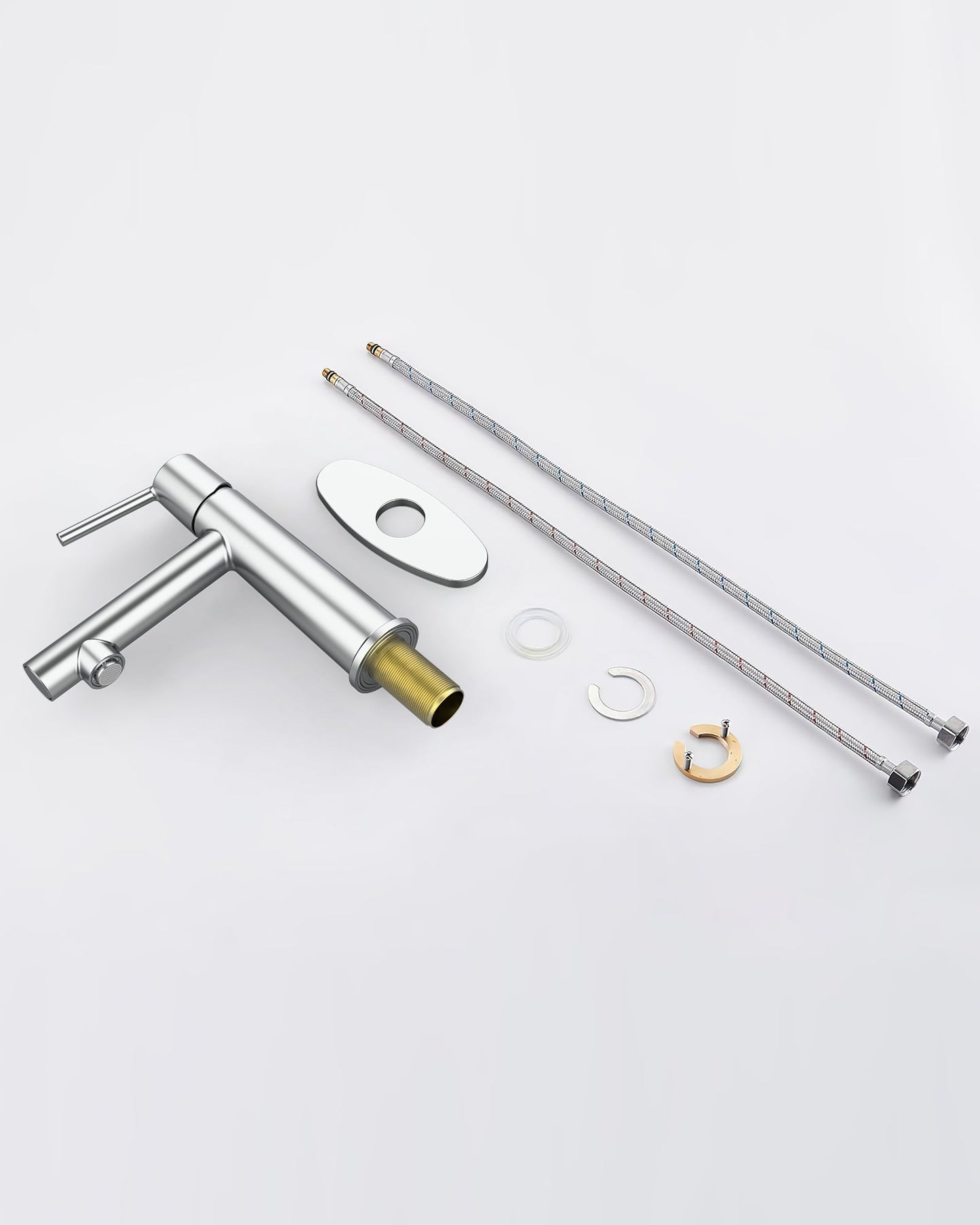 Chrome Single Handle Bathroom Faucet for 1 or 3 Holes