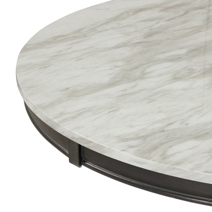 Dining Table - Gray - Faux Marble