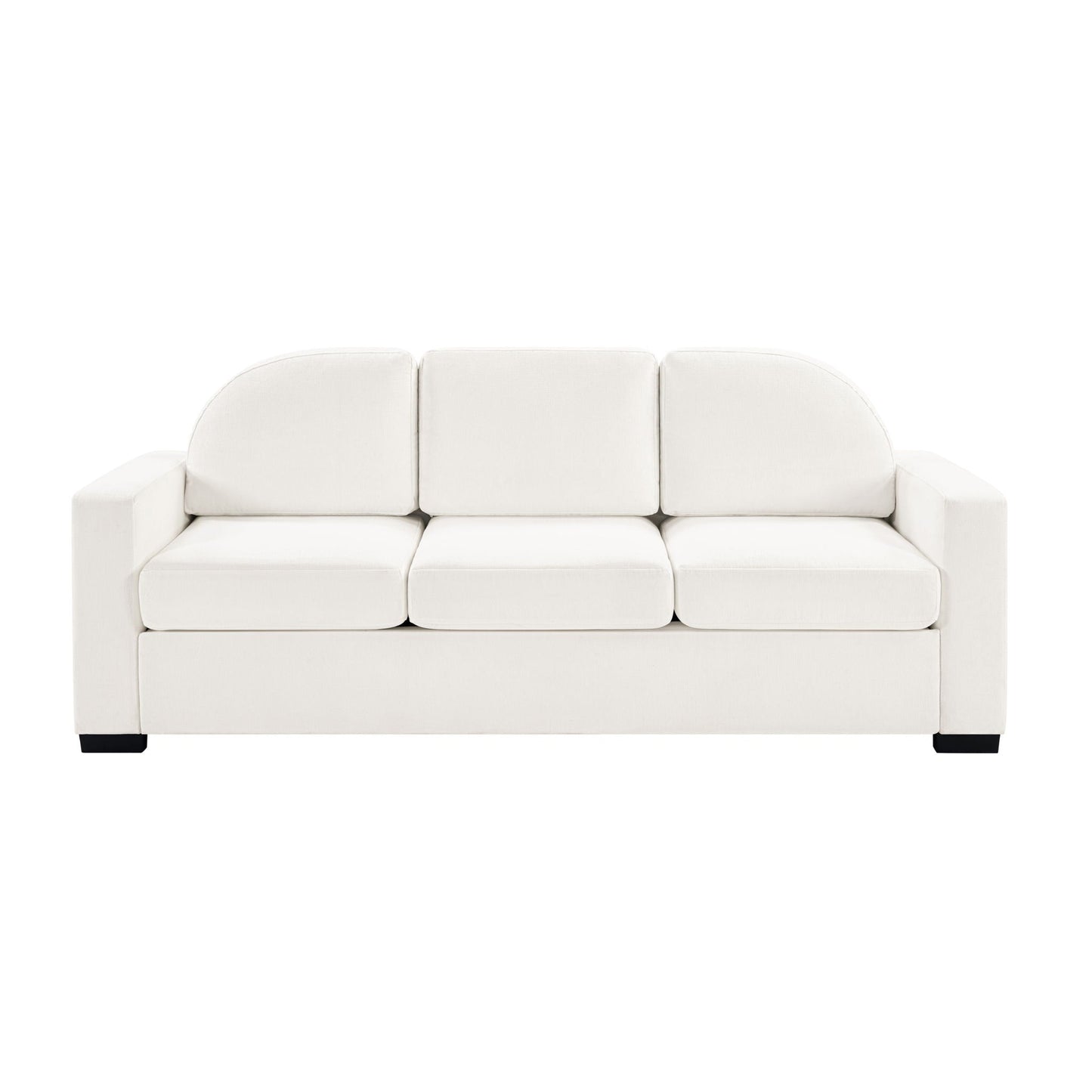 Modern 3 Seater Sofa With Curved Backrest