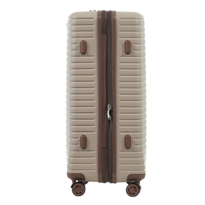 4 Piece Luggage Suitcase Set, Hard Shell Lightweight Expandable Travel Luggage With 4 Packing Cubes