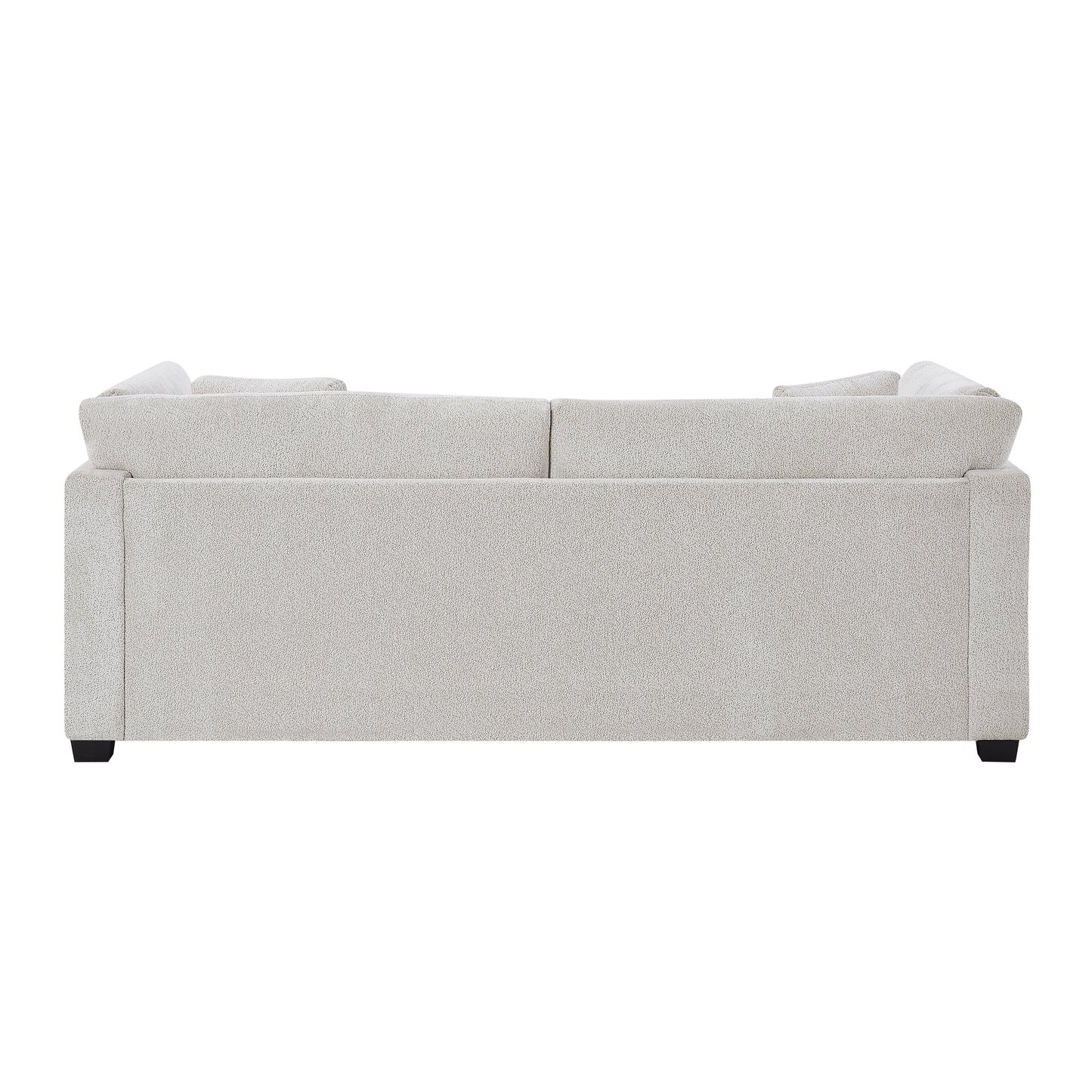 83.5" Modern Flared Arms Sofa (Beige)