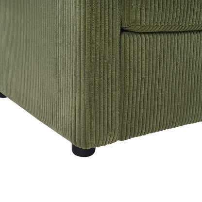 Sleeper Sofa With Foldable Mattress, USB Ports, Side Table & Storage Pocket