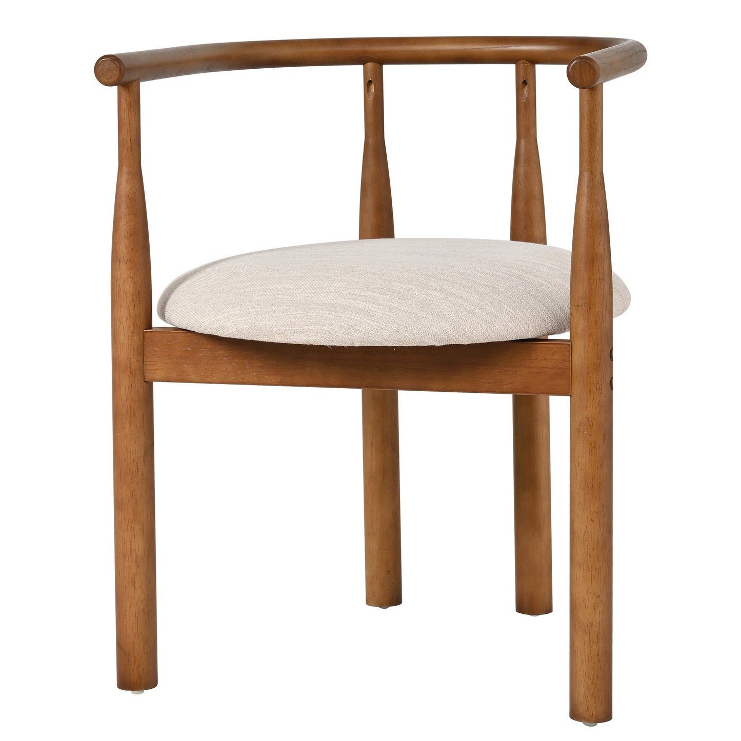 Modern Dining Chair Set of 2 with Solid Wood Legs