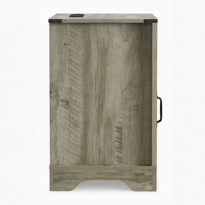 Farmhouse Nightstand, Charging Station & Storage