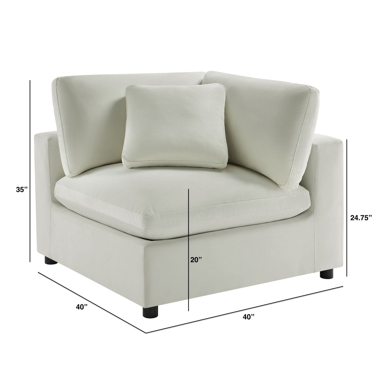 Caylie - Corner Wedge Chair