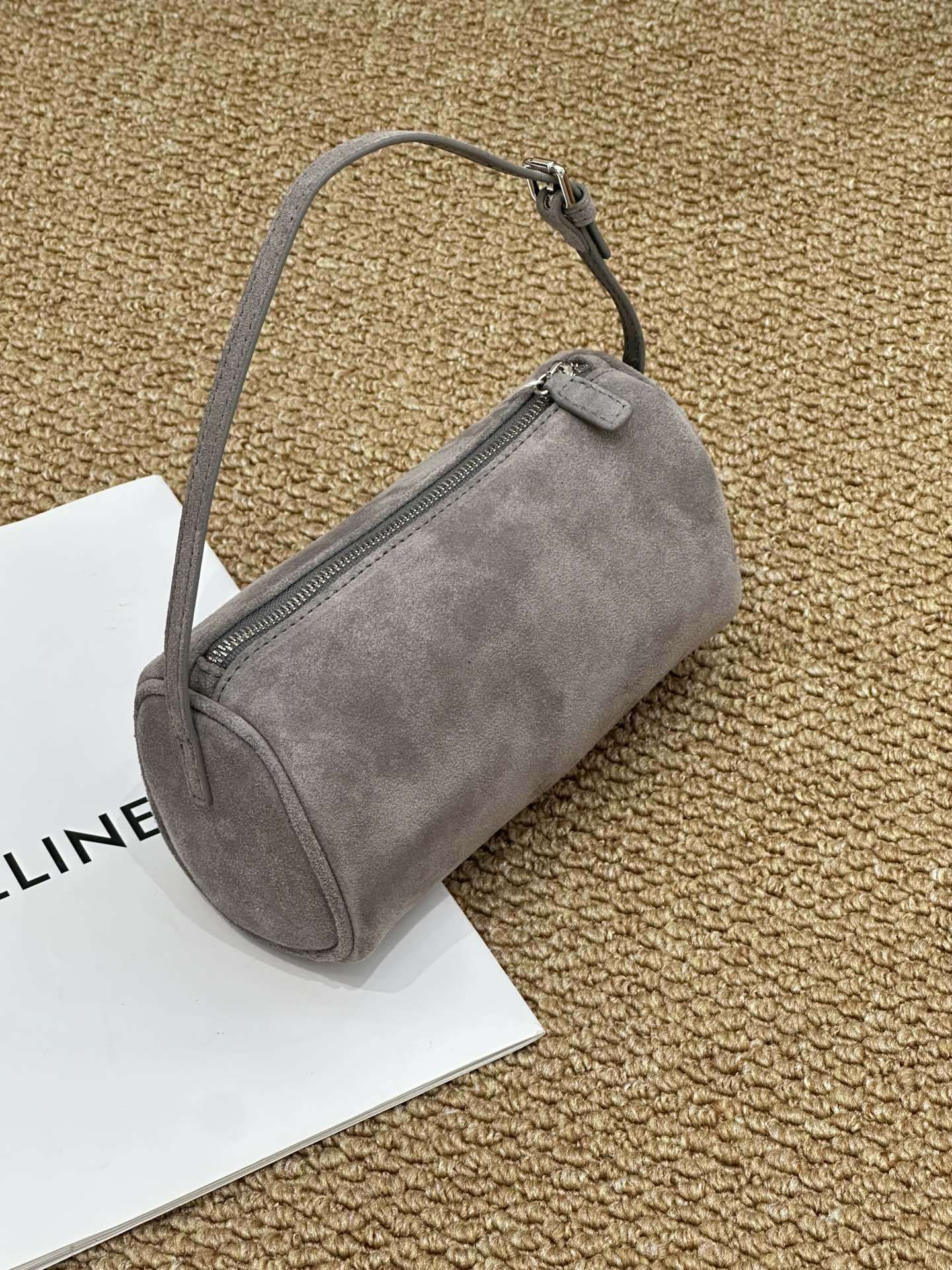 Retro Matte Cowhide Small Bag New Autumn And Winter Versatile Elegant Pencil Case Bag High-End Casual Genuine Leather Handbag