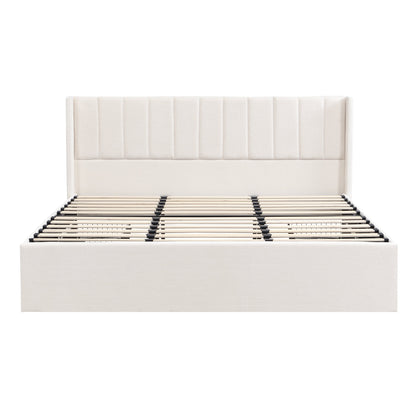 Large-Capacity Upholstered Storage Bed with Drawers