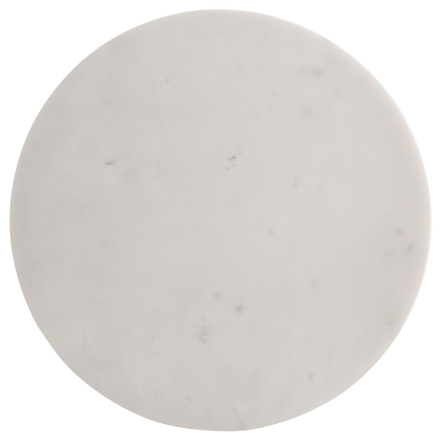 Selena - Round Side Table - White / Gray