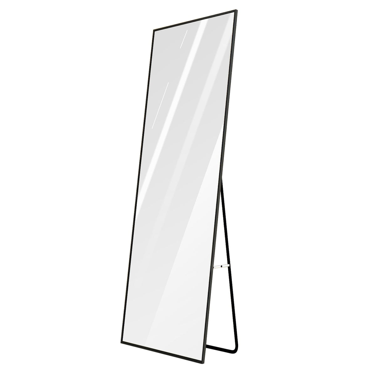 Full Length Mirror 67x25.6in Aluminum Alloy Wall Mirror Free Standing Floor Mirror Hanging Leaning Against Wall for Dressing Bedroom Living Room