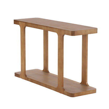 Console Table & Bottom Shelf - Walnut