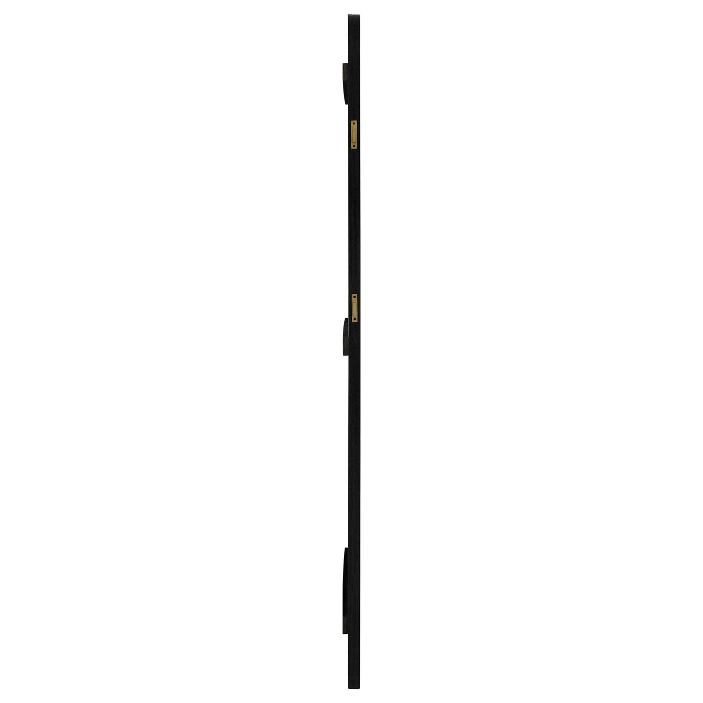 Arini Cane Weave Full Length Standing Floor Mirror Black