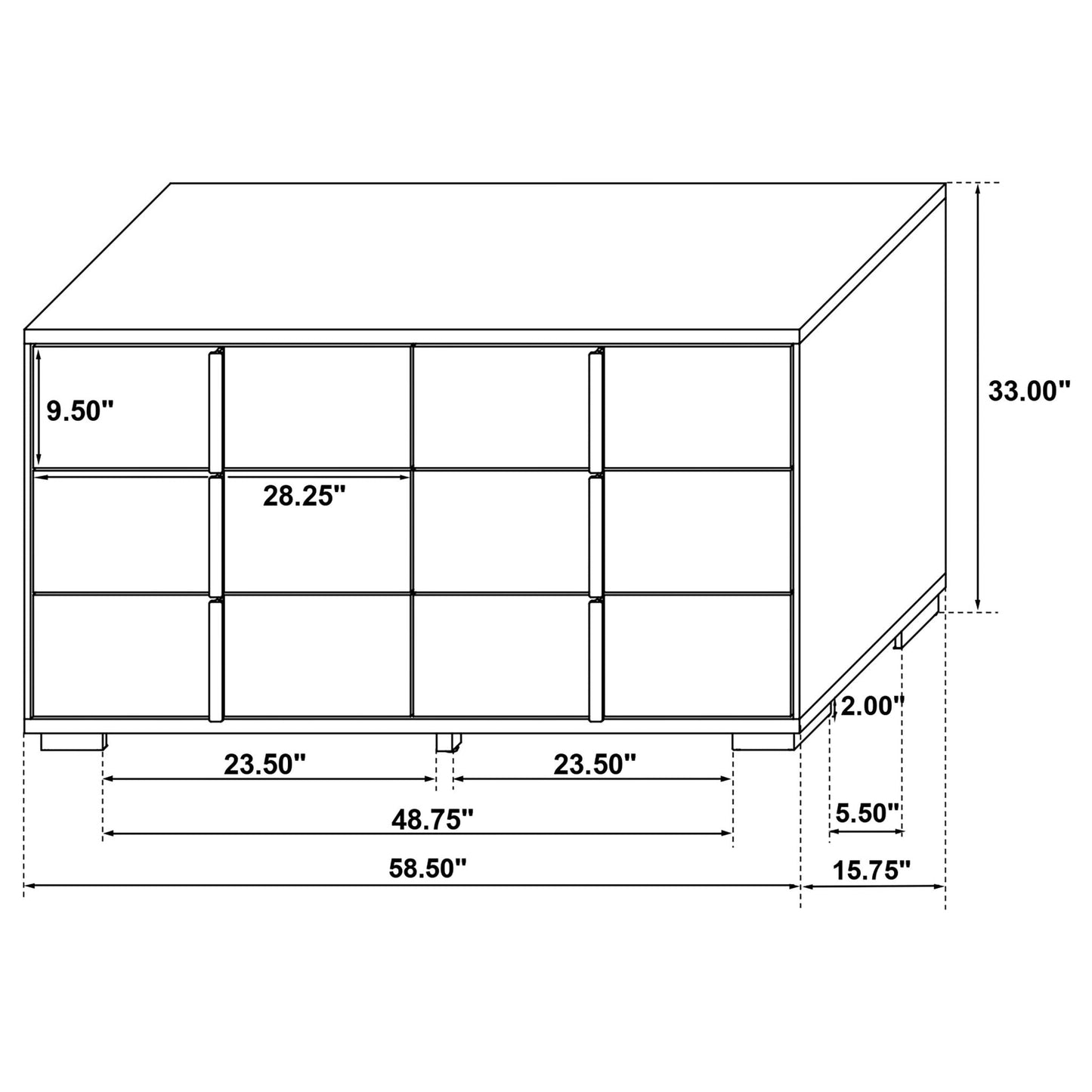 Medici - LED Bedroom Set