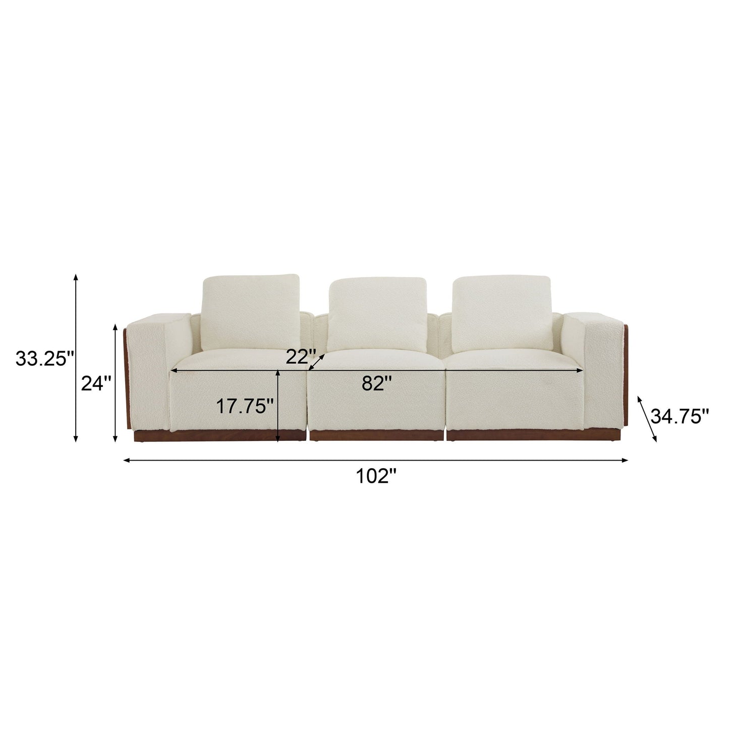 Chita Modular Sectional Sofa With Larger Seats