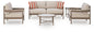 Bluff Trail - Loveseat, Lounge Chairs, Tables Set (Set of 5) - Beige