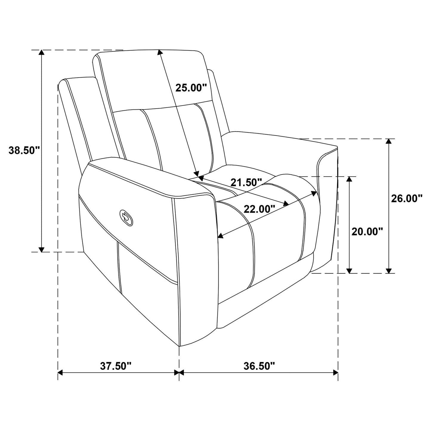 Slater - 3 Piece Upholstered Reclining Sofa Set And Built In Storage - Taupe