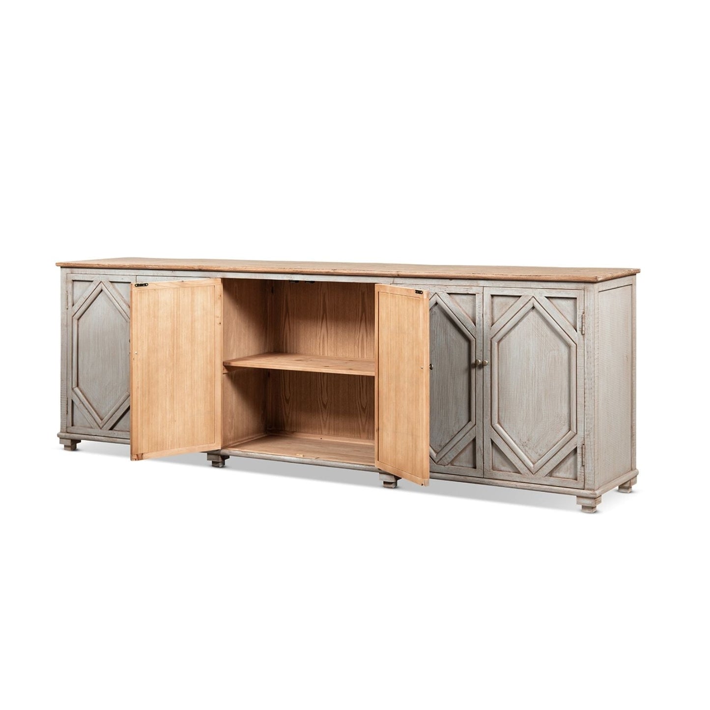 Colette - 6 Door Cabinet Sideboard - Brown