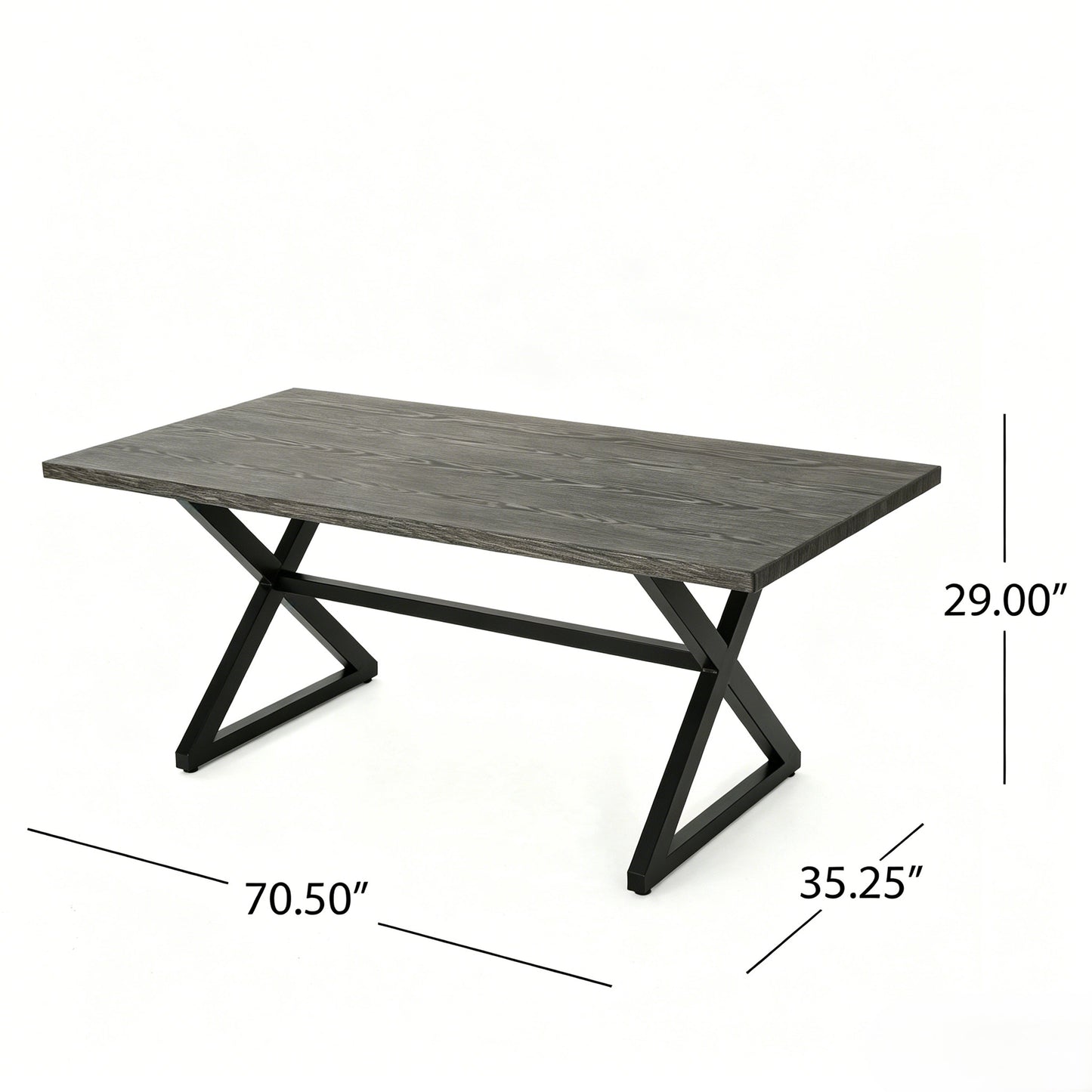 7-Piece Outdoor Dining Set with Aluminum Chairs