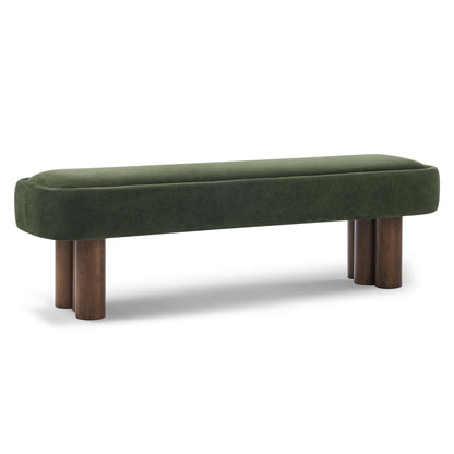 Chic Indoor Upholstered Dining Bench