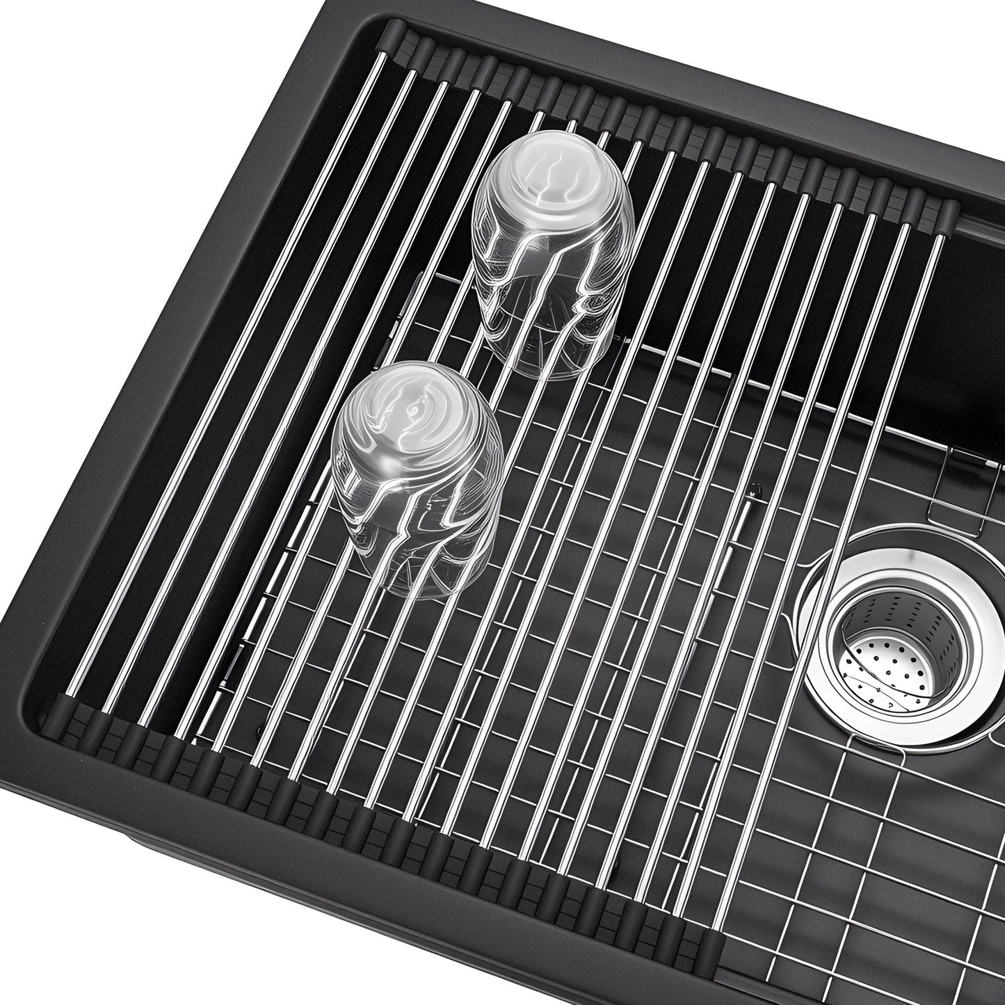 30 Inch Granite Kitchen Sink Undermount Single Bowl Drop-In Basin for RV Bar