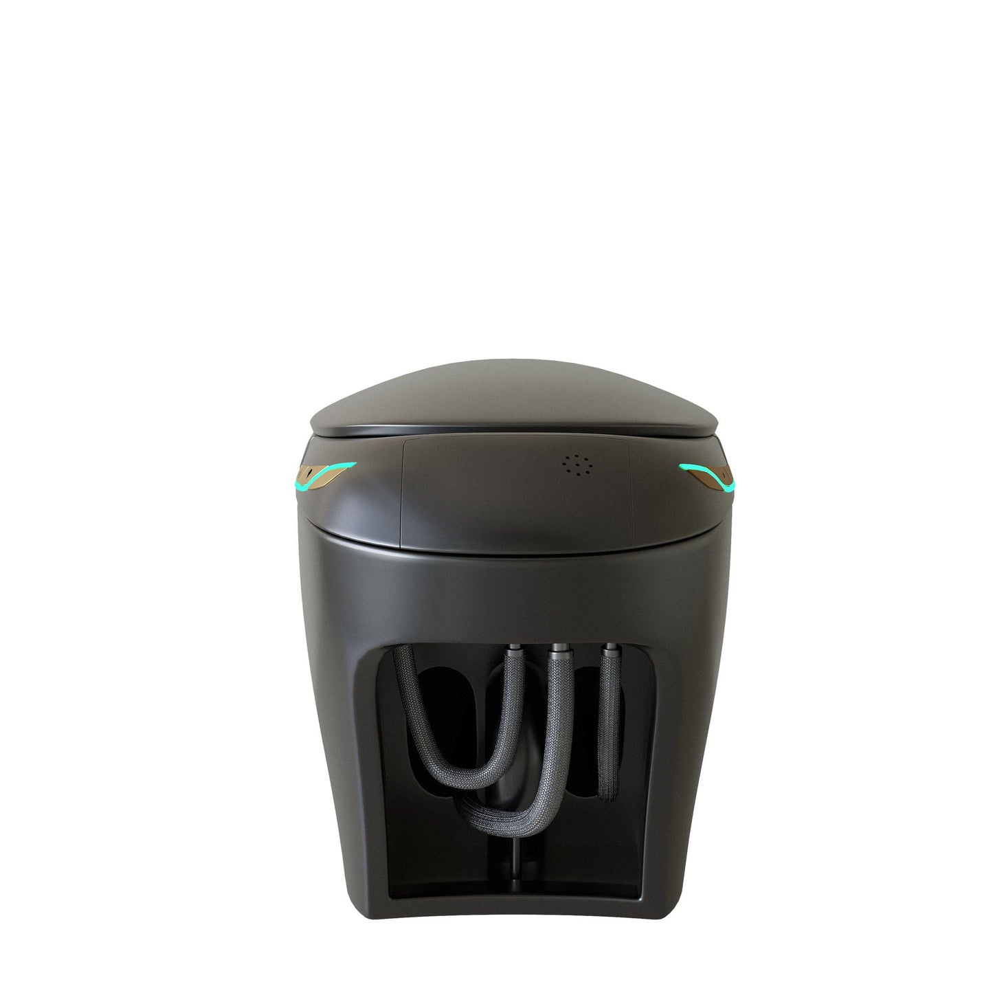 Unique Smart Toile With Built In Bidet, Auto Open / Close Seat, Foot Sensor, LED Display, Night Light, Warm Water & Dryer Ceramic