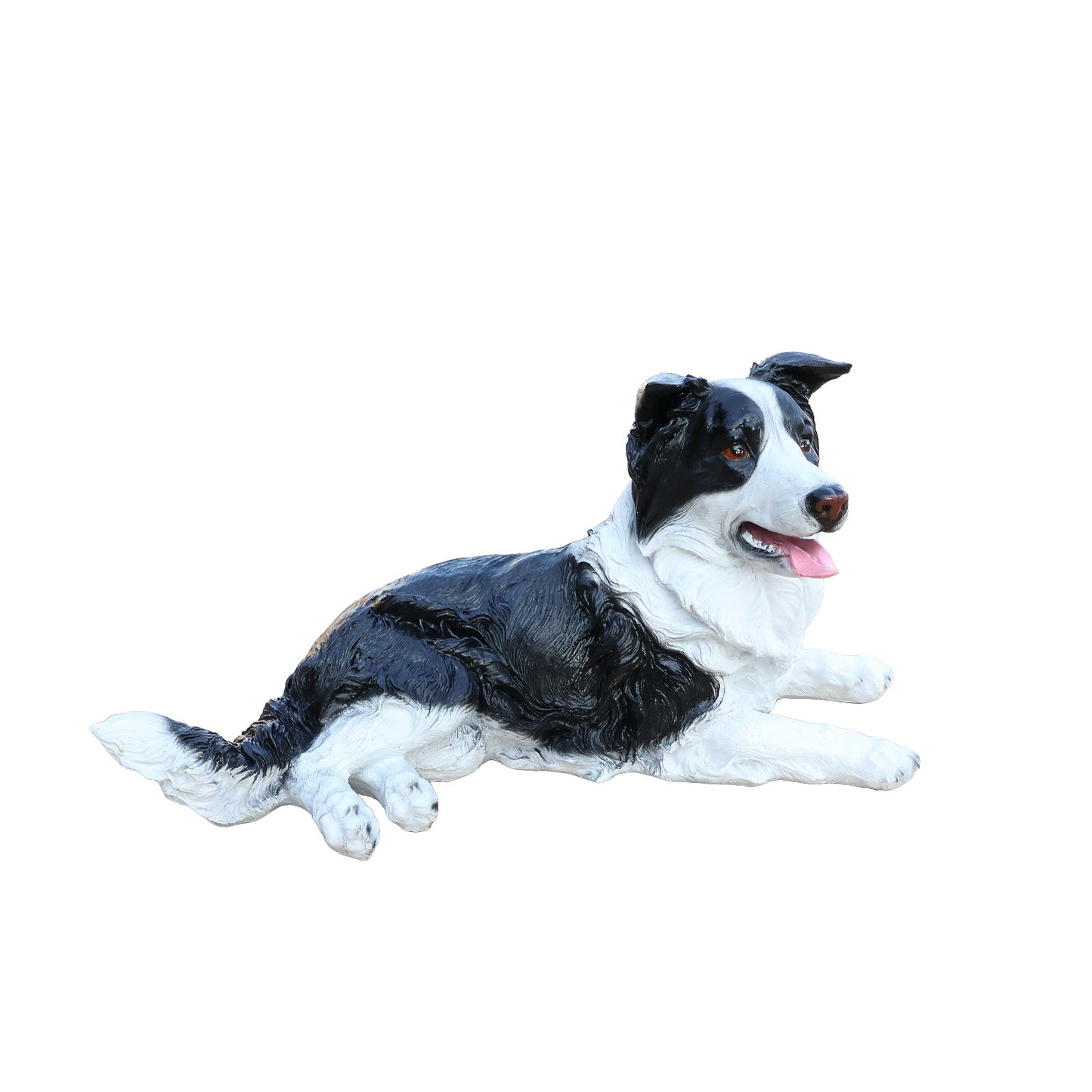 Outdoor Garden Border Collie Dog Statue Greeter