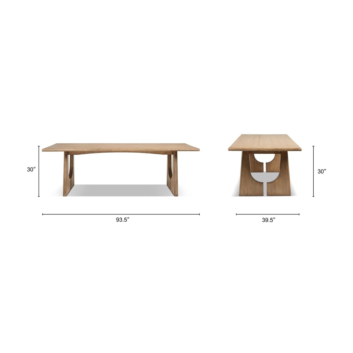 Carmel - 8 Seater Dining Table - Antique Brown