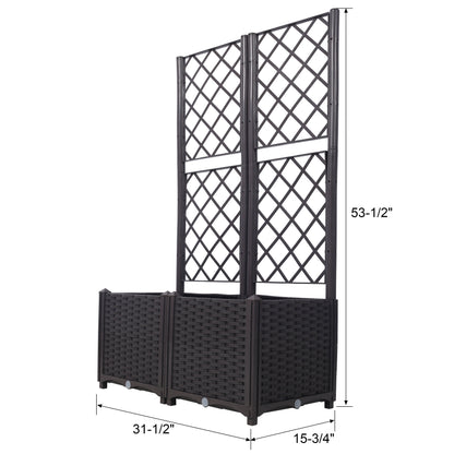 Poly Rattan Garden Planter