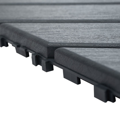 Durable Plastic Interlocking Deck Tiles, Waterproof Outdoor And Indoor Use