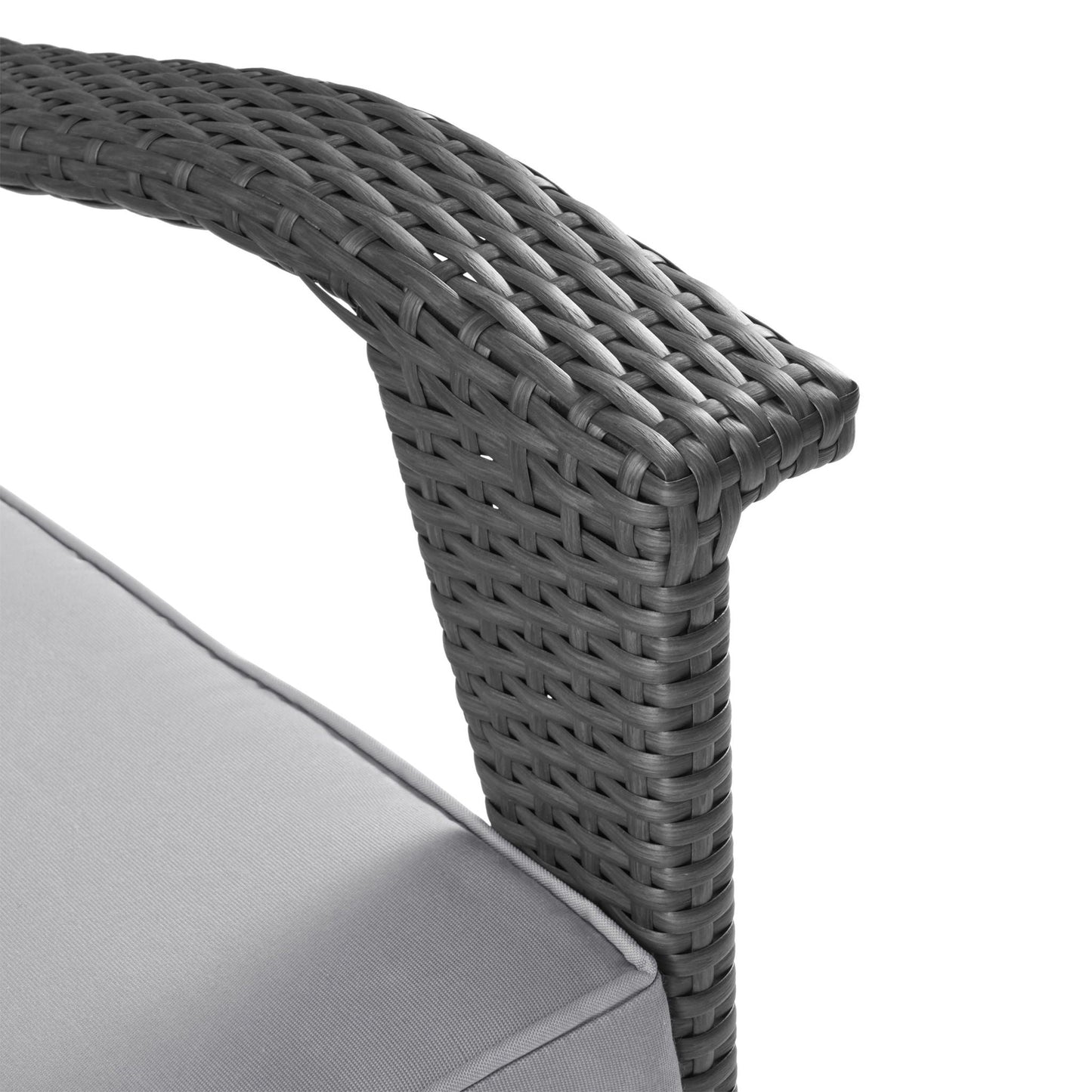 Honolulu Loveseat - Gray / Silver