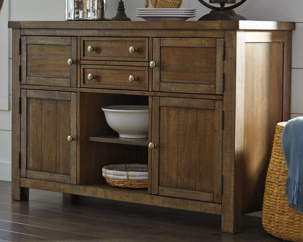 Moriville - Dining Room Server - Grayish Brown