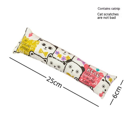 Creative Catnip Pillow Cat Teaser Toy Cat Pillow Pet Supplies Bite Grinding Claw Cross-border Amazon Hot