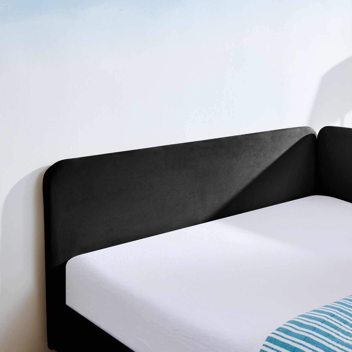 Upholstered Platform Bed Frame With 2 Storage Drawers And Adjustable Sofa Bed