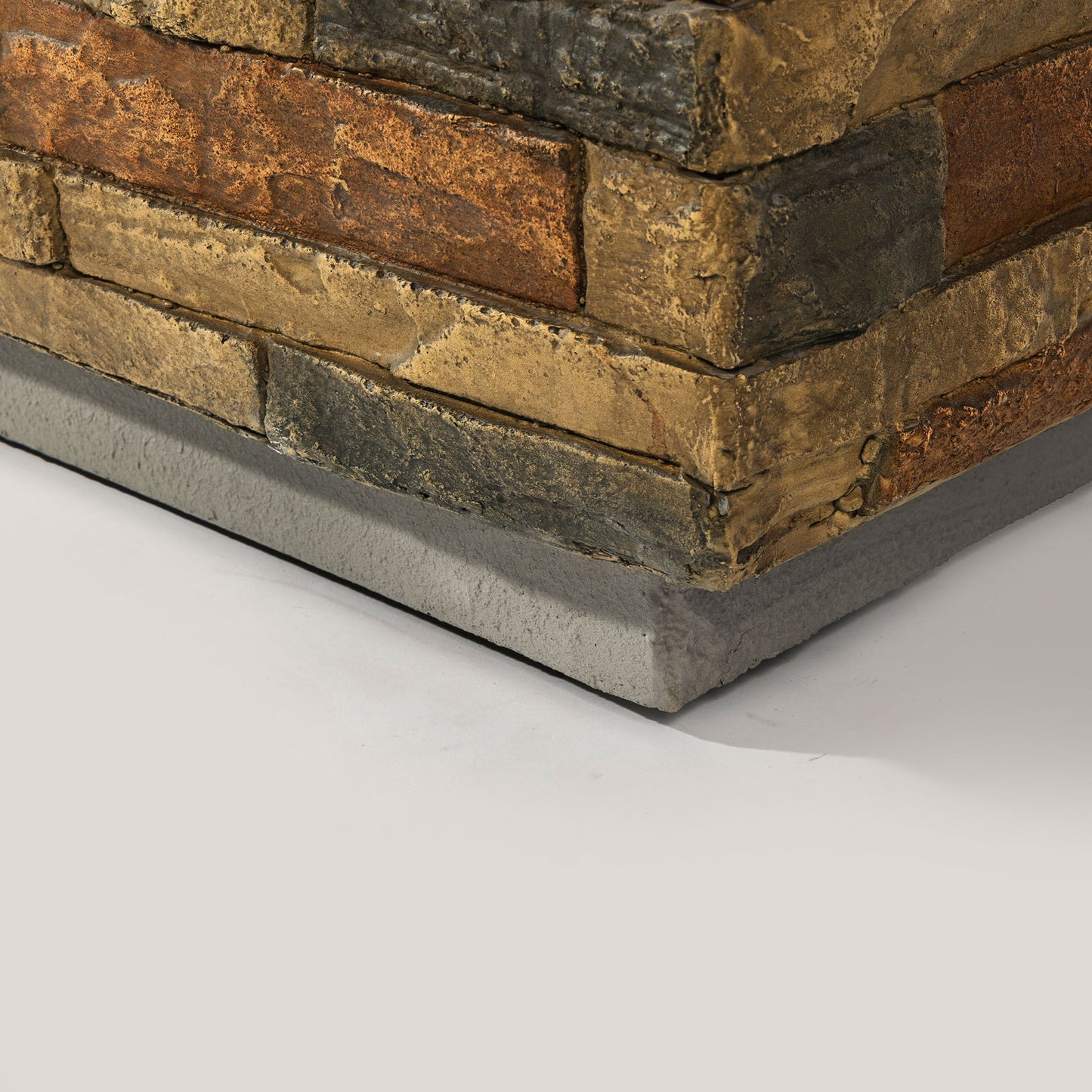 Propane Gas Fire Pit Table, 60000 Btu Rectangular For Outside Patio - Sandstone