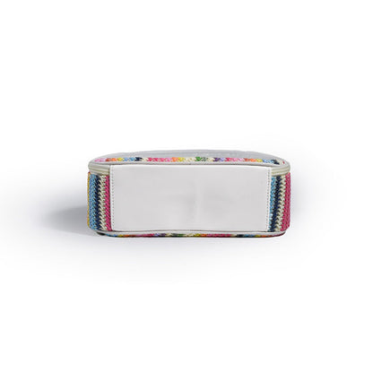 Straw transparent PVC semicircular cosmetic bag, waterproof woven toiletries bag, travel storage bag, makeup bags small,Transparent Cosmetic Bag,