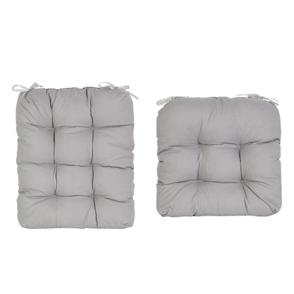 2Pcs Waterproof Rocking Chair Cushion Upper And Lower Back And Seat Sets with Non-Slip Ties Oxford Cloth Surface Polyester Filling Comfortable for Ind