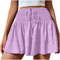2026 Cross-Border European And American Women's Summer Fashion Solid Color Drawstring Sports Shorts