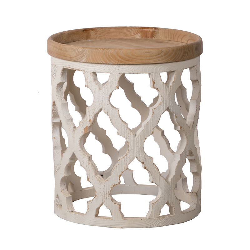 Stylish Rustic Round Wooden Table