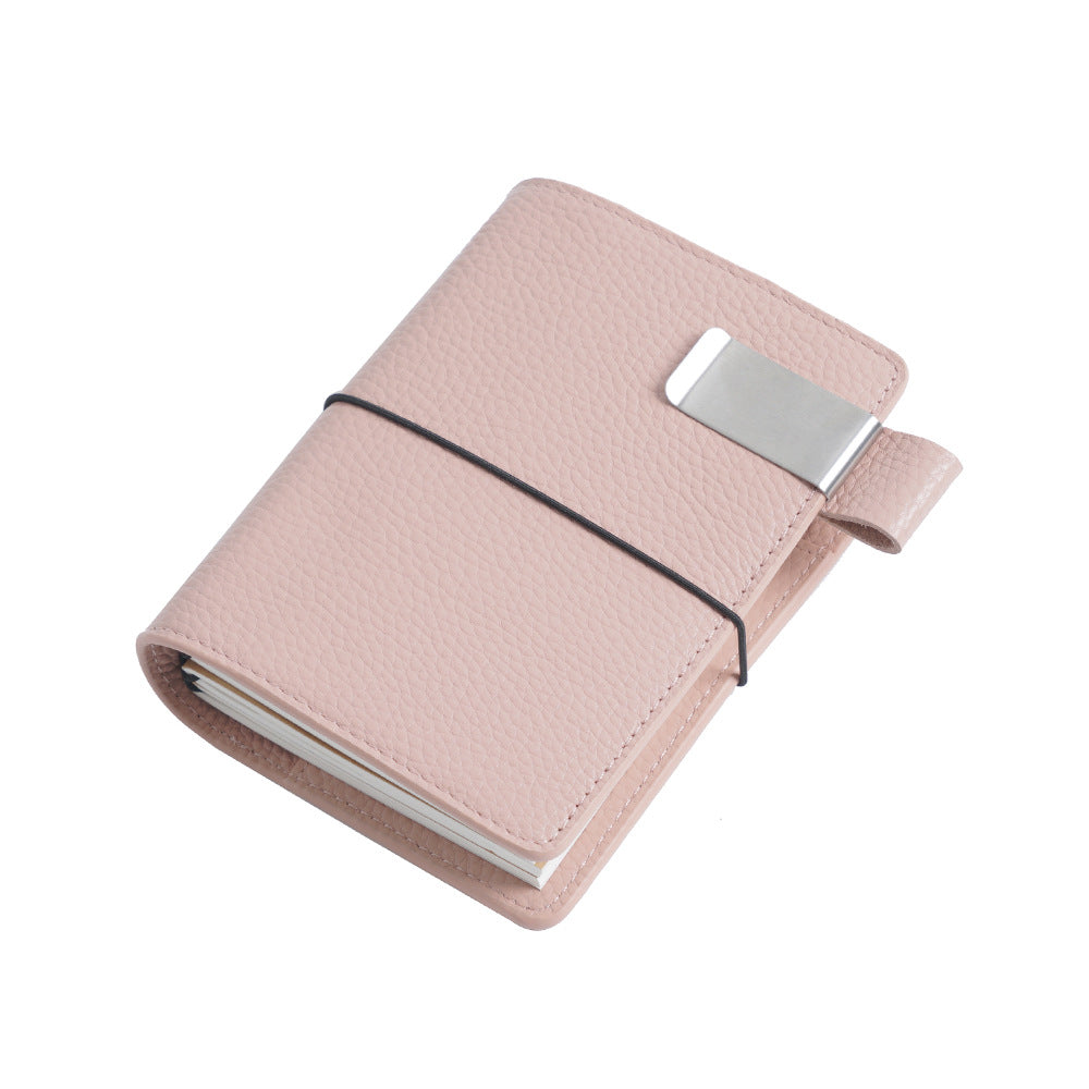 Leather Travel Notebook Card Holder Multi-function Notepad With Freebies