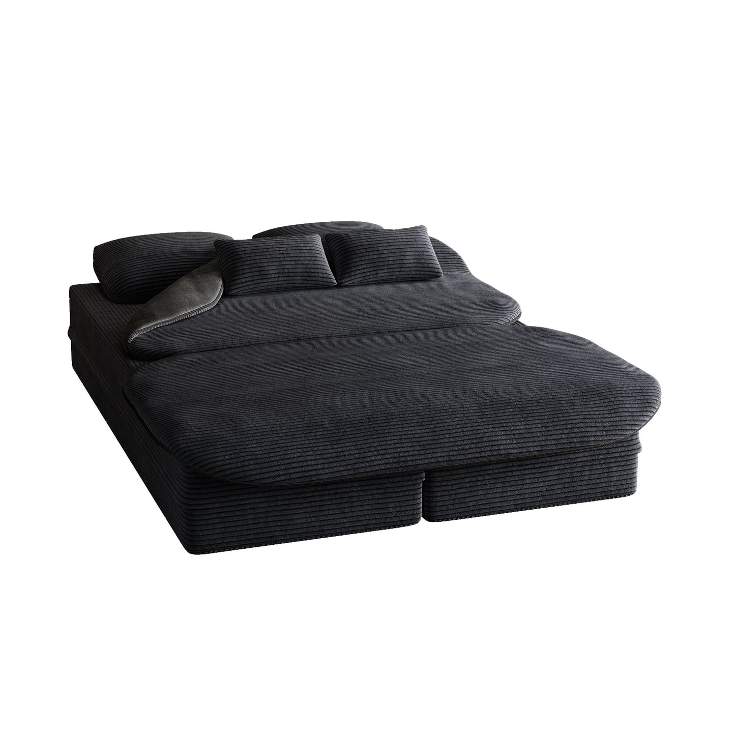 2 In 1 Foldable Sofa Bed With Multi Functional Blanket