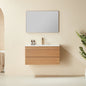 Pre-Assembled 36" Wall Mounted Floating Single Vanity Cabinet with Ceramic Top